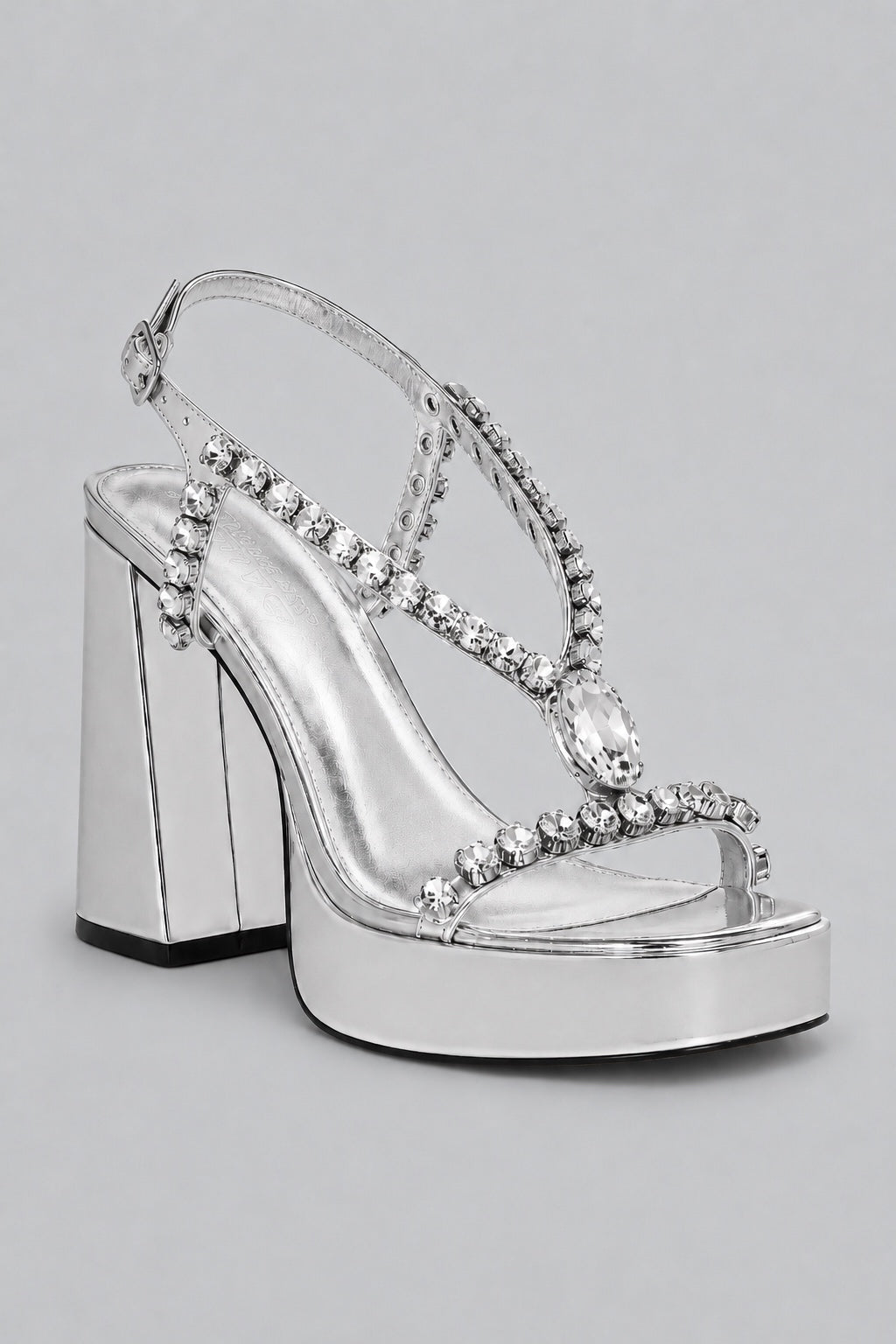 Women's Disco Platform Sandals Exclusive - Silver