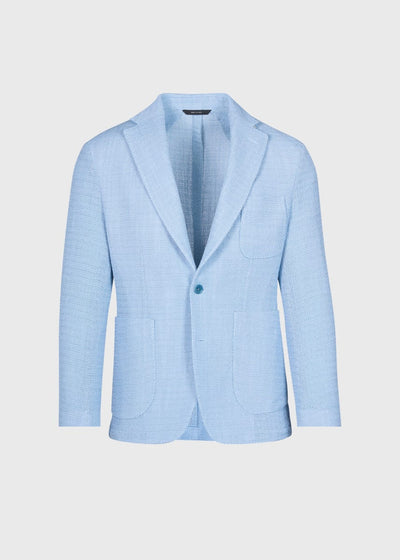 Phineas Cole Open Weave Jacket - Light Blue