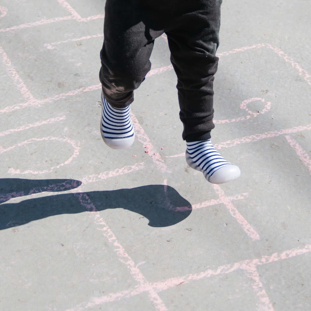 Stripey SlipKix - Black Stripes