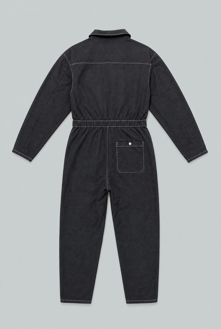 Twill Boiler Suit - Black