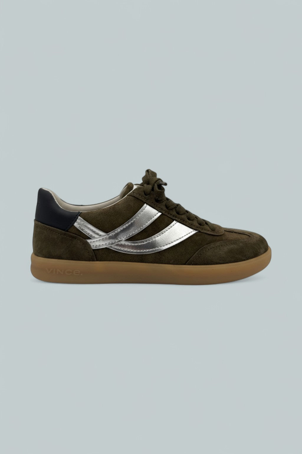 Oasis Suede & Leather Sneaker - Militare/Silver