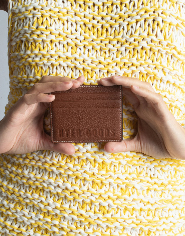 Luxe Card Wallet - Saddle Brown