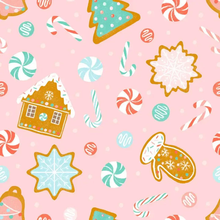 Long Sleeve Leggy Romper - Christmas Cookies