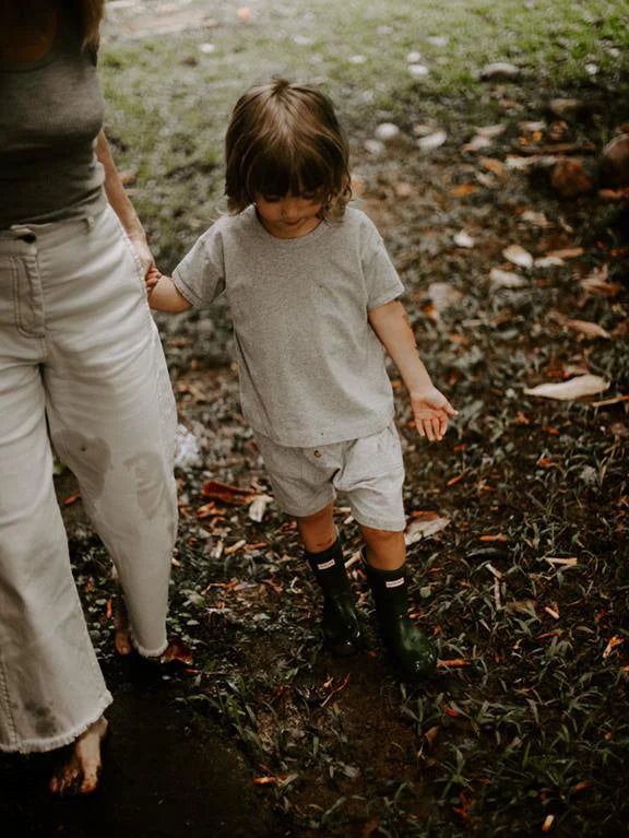 The Boxy Tee - Gray Melange T-Shirts The Simple Folk 