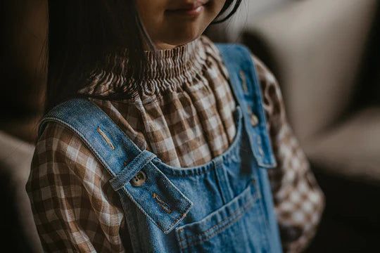 The Oversized Denim Dungaree - Light Denim One Pieces The Simple Folk 