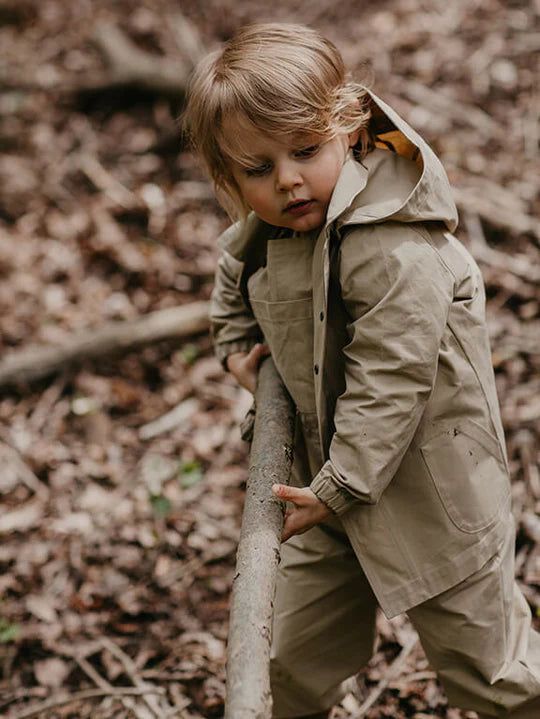 The Rain Jacket - Khaki Rain Jackets The Simple Folk 