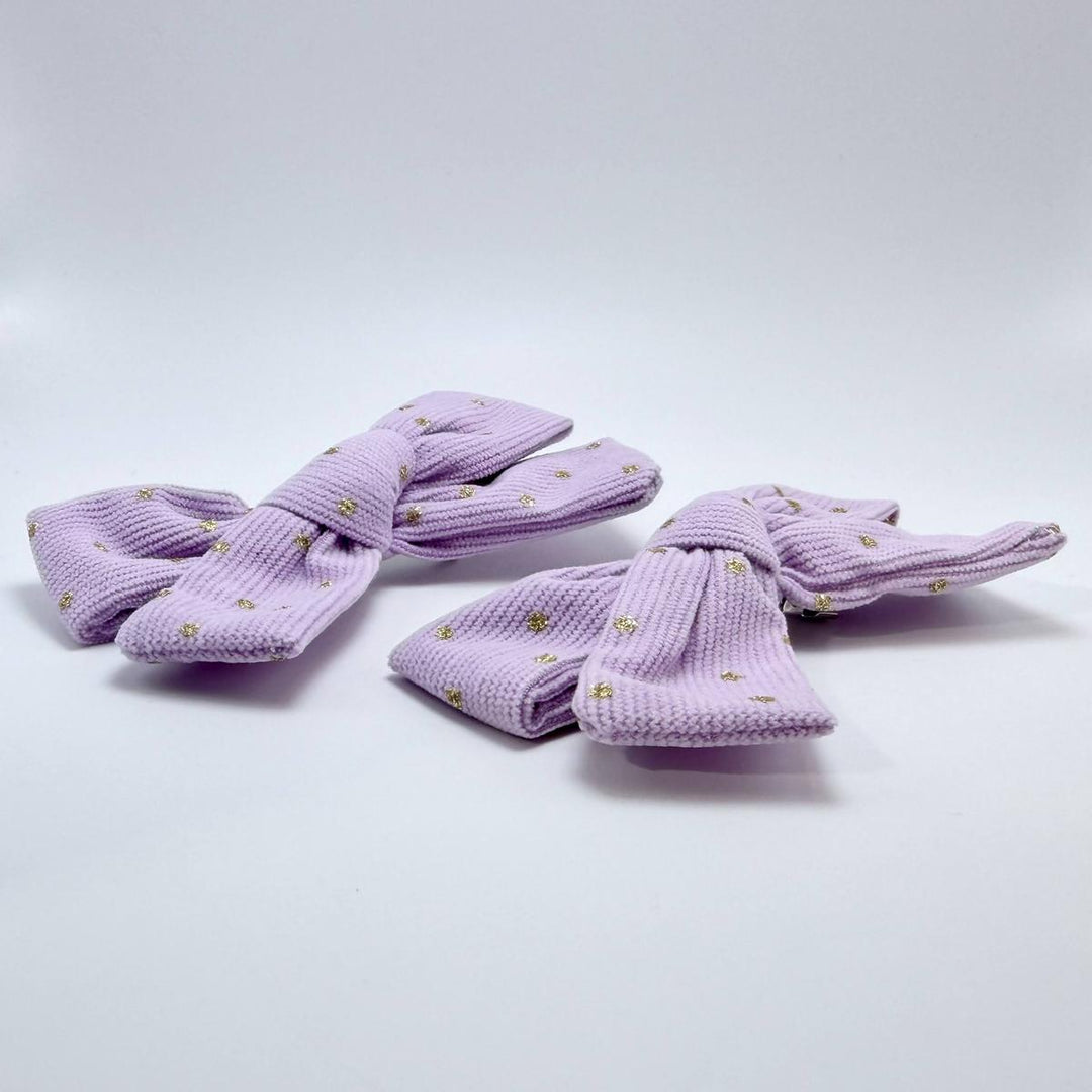 Golden Dot Bow Clips (Set of 2)