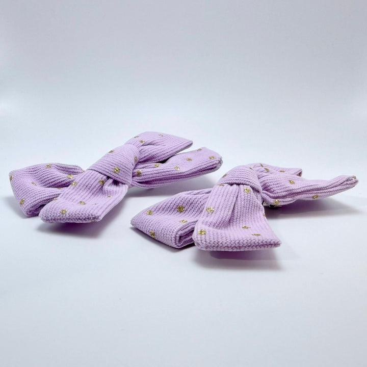 Golden Dot Bow Clips (Set of 2)