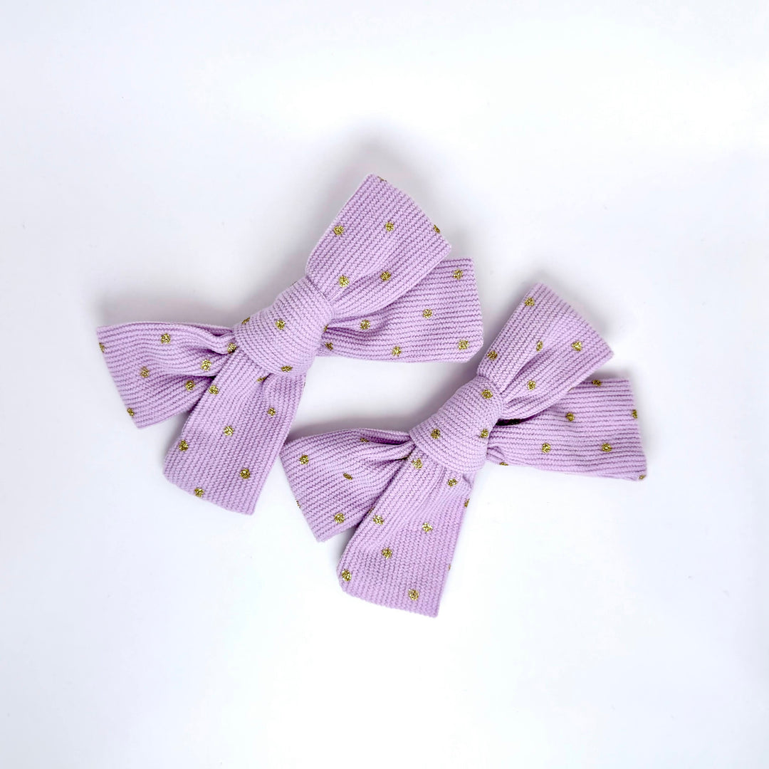 Golden Dot Bow Clips (Set of 2)