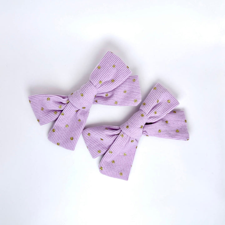 Golden Dot Bow Clips (Set of 2)