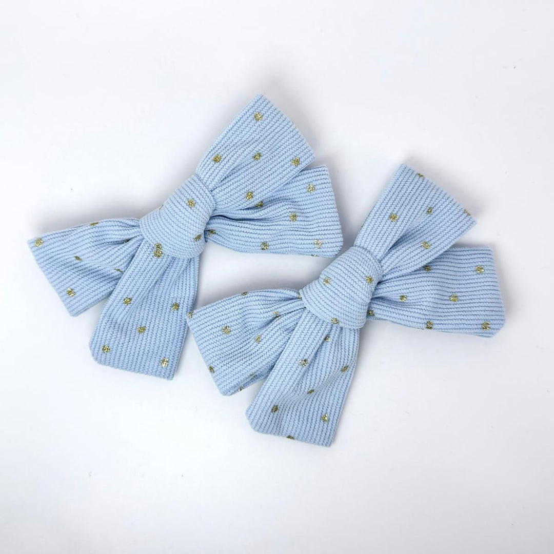 Golden Dot Bow Clips (Set of 2)