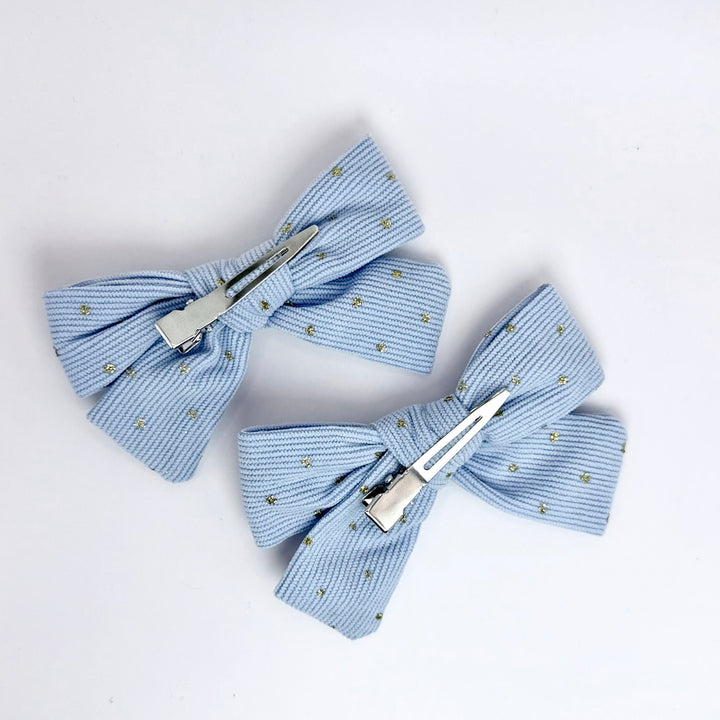 Golden Dot Bow Clips (Set of 2)