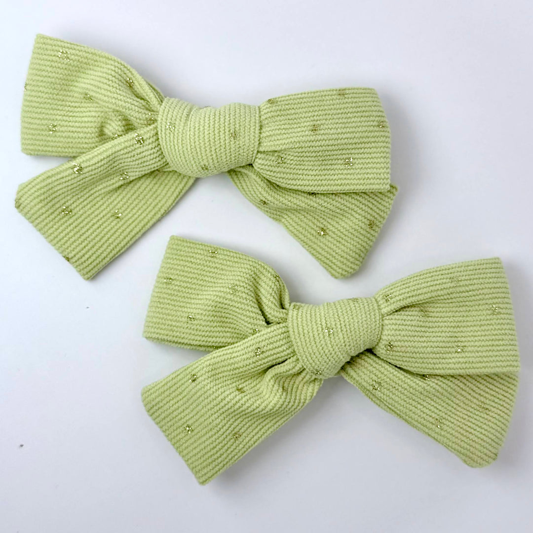 Golden Dot Bow Clips (Set of 2)