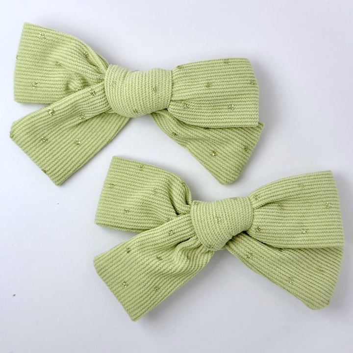 Golden Dot Bow Clips (Set of 2)