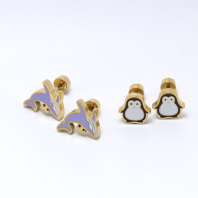 Playtime Pals Earrings (14K Gold Plated)