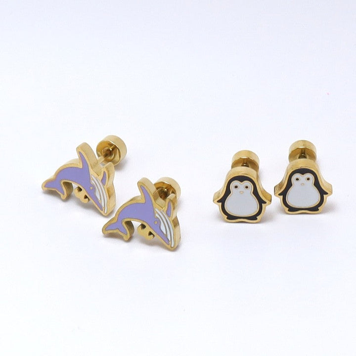 Playtime Pals Earrings (14K Gold Plated)