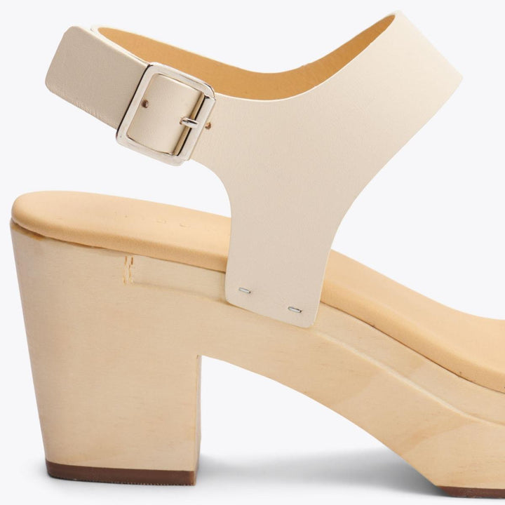 All-Day Open Toe Clog - Bone - FINAL SALE