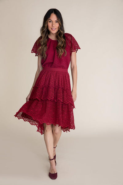 Michelle Skirt - Cranberry