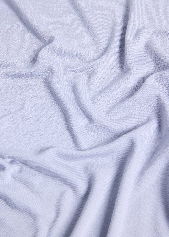 Silk Short Sleeve T-Shirt - Silver - T-shirt