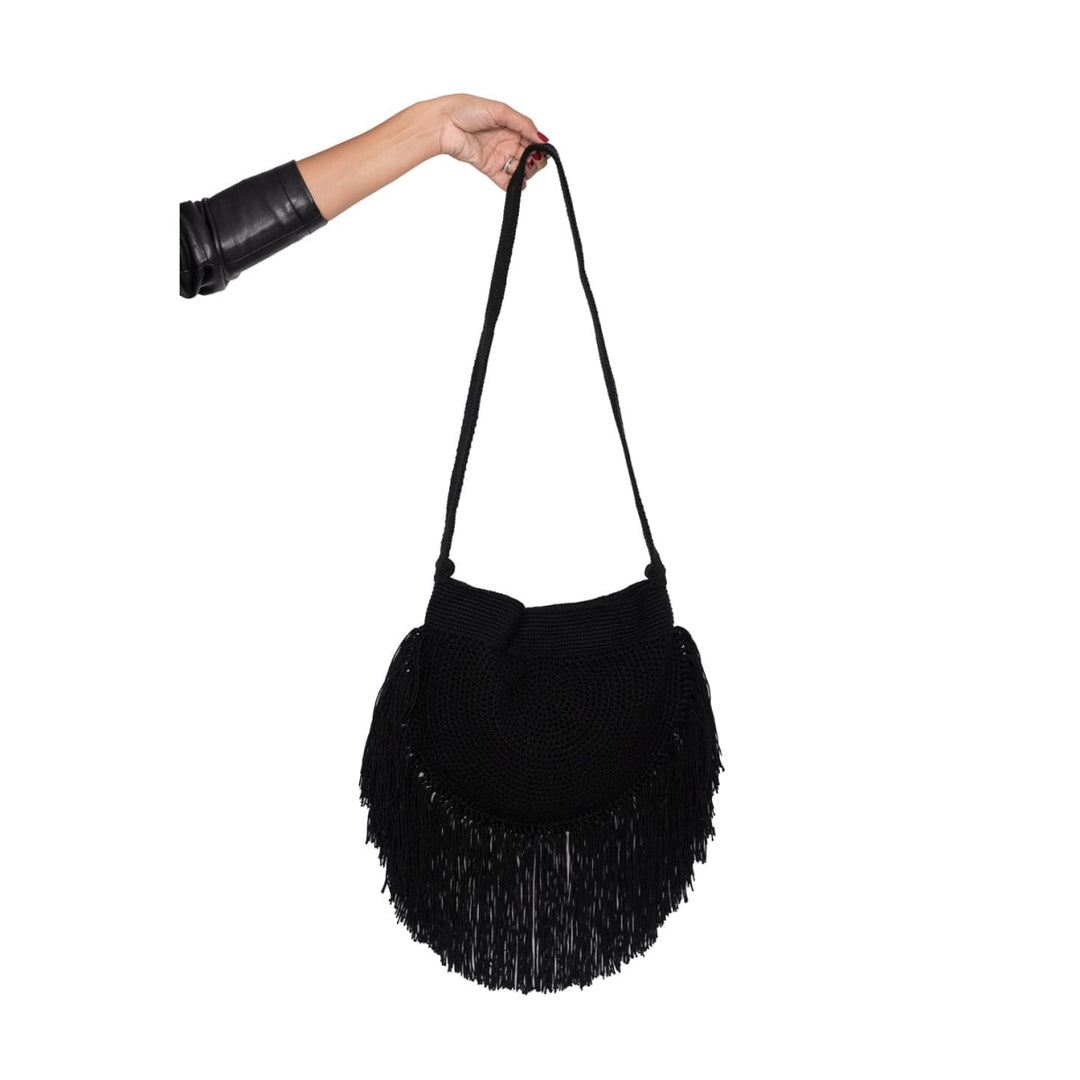 Fringe Boho Bag - Black