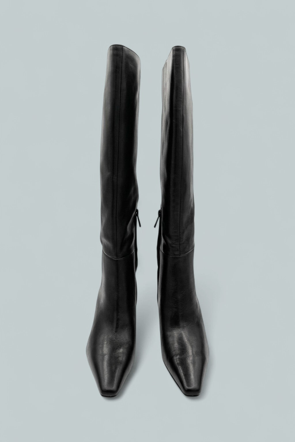 Sylvia Pointed Toe High Heel Boots - Black