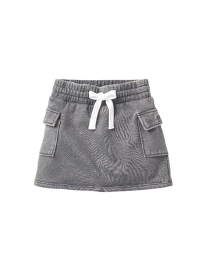 Cargo Skort - Charcoal Wash