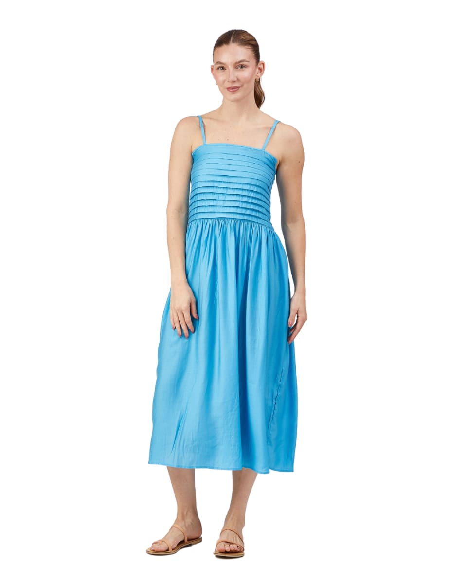Dana Dress - Aqua Blue