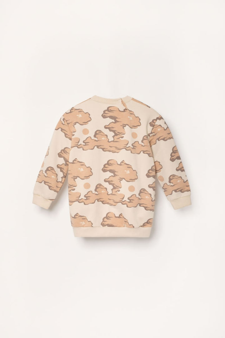 Organic Pima Cotton Kids Sweatshirt - Pink Clouds