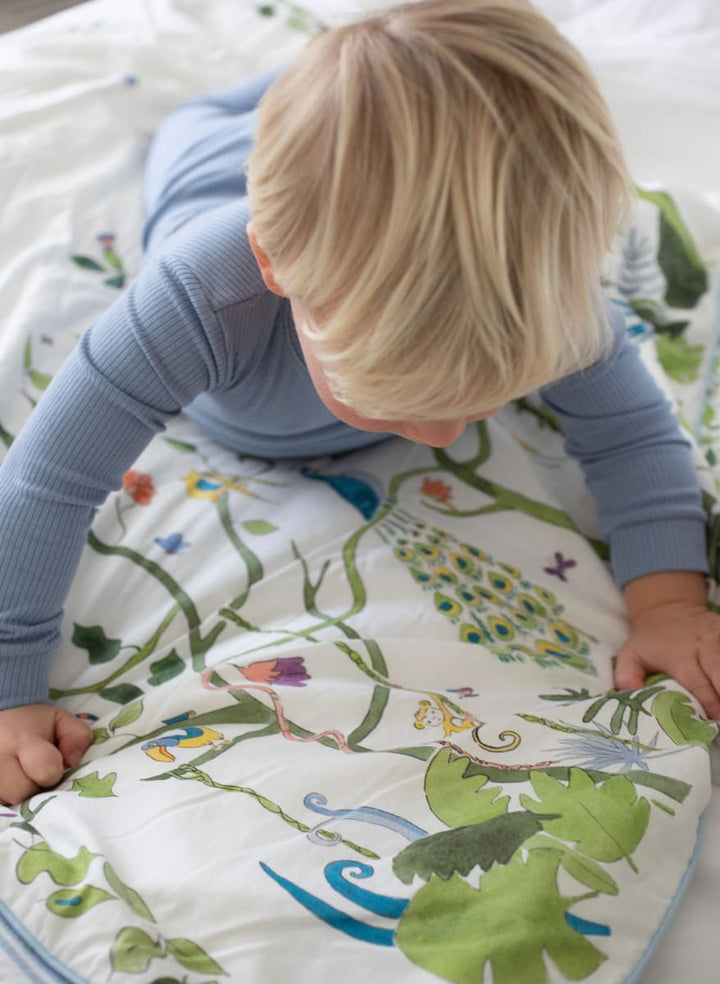 Crib Quilt - Tropical Chinoiserie