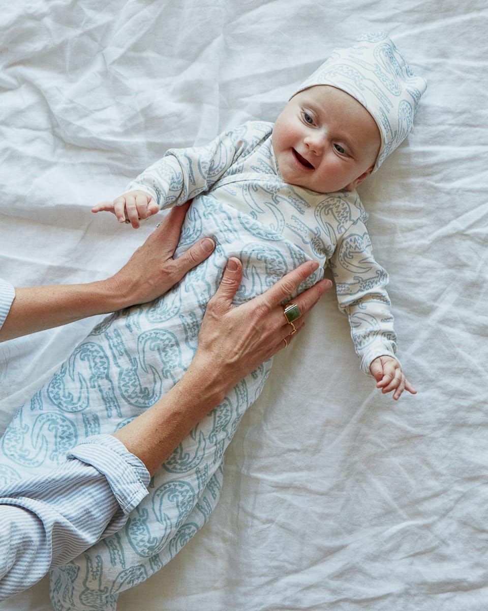 Swaddle - Alligator Bay Blue