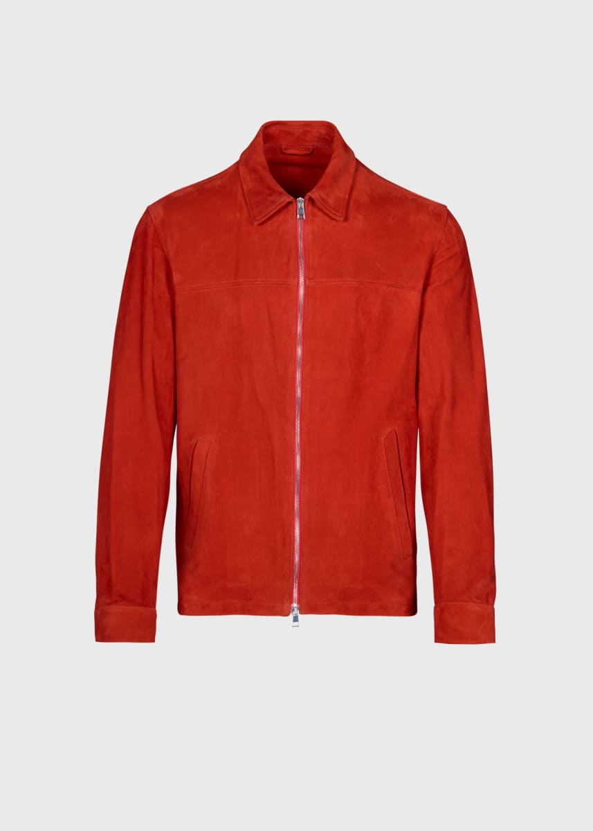 Ultra Soft Suede Jacket - Red
