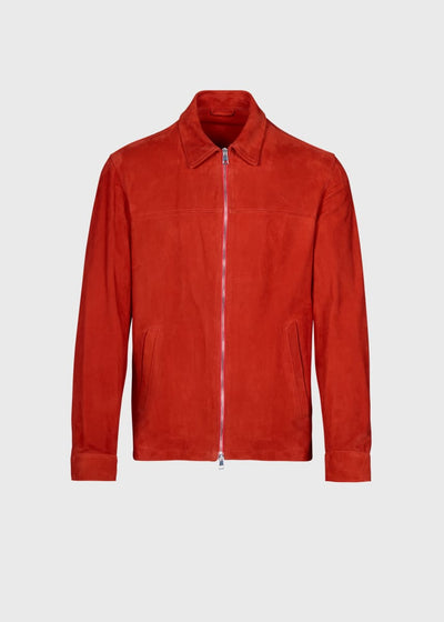 Ultra Soft Suede Jacket - Red