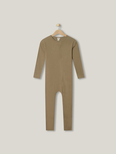 The Ribbed Pajama Baby - Sand