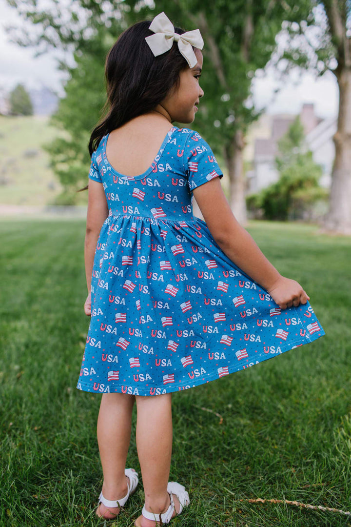 Day Dress - Blue Usa