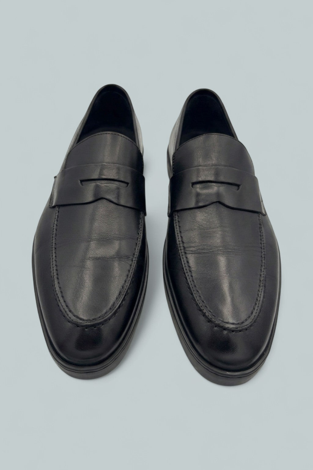 Prato Lace Up Wing Tip Shoes - Black