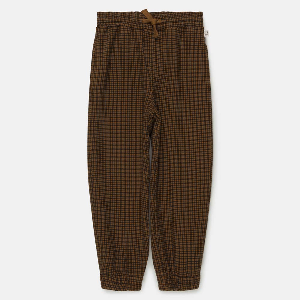 Organic Gingham Pants - Oil