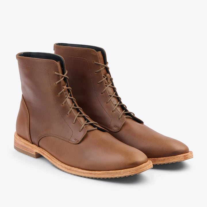 Nisolo Everyday Lace-Up Boot - Brown - Imperfect Boots Surprise Box