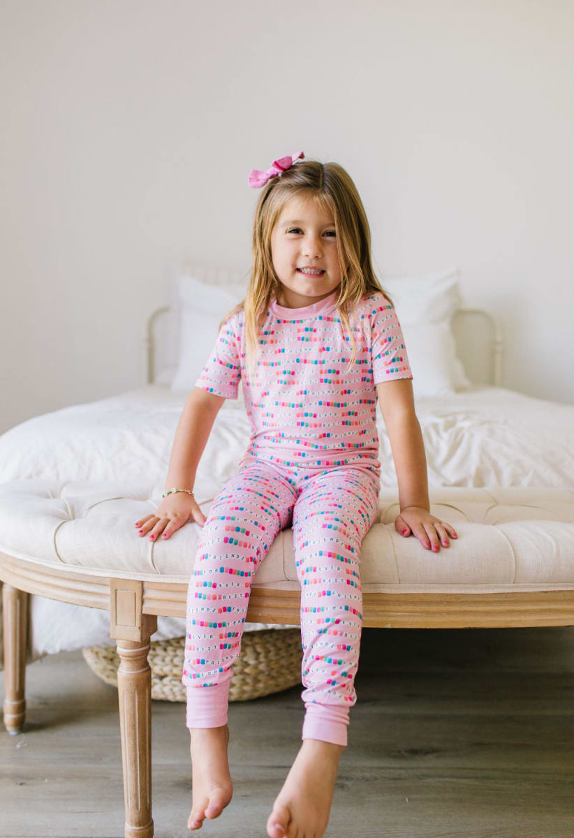 2 Piece Short Sleeve Bamboo Pajama - Besties