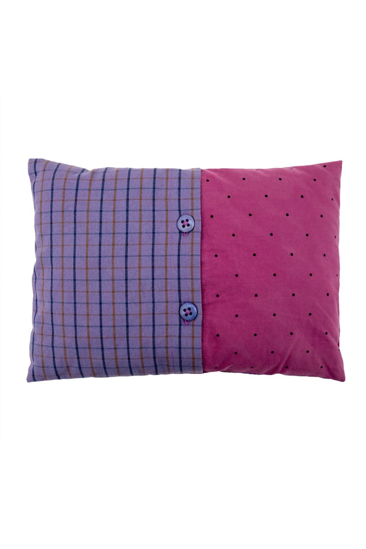 Blueberry-fuchsia cushion
