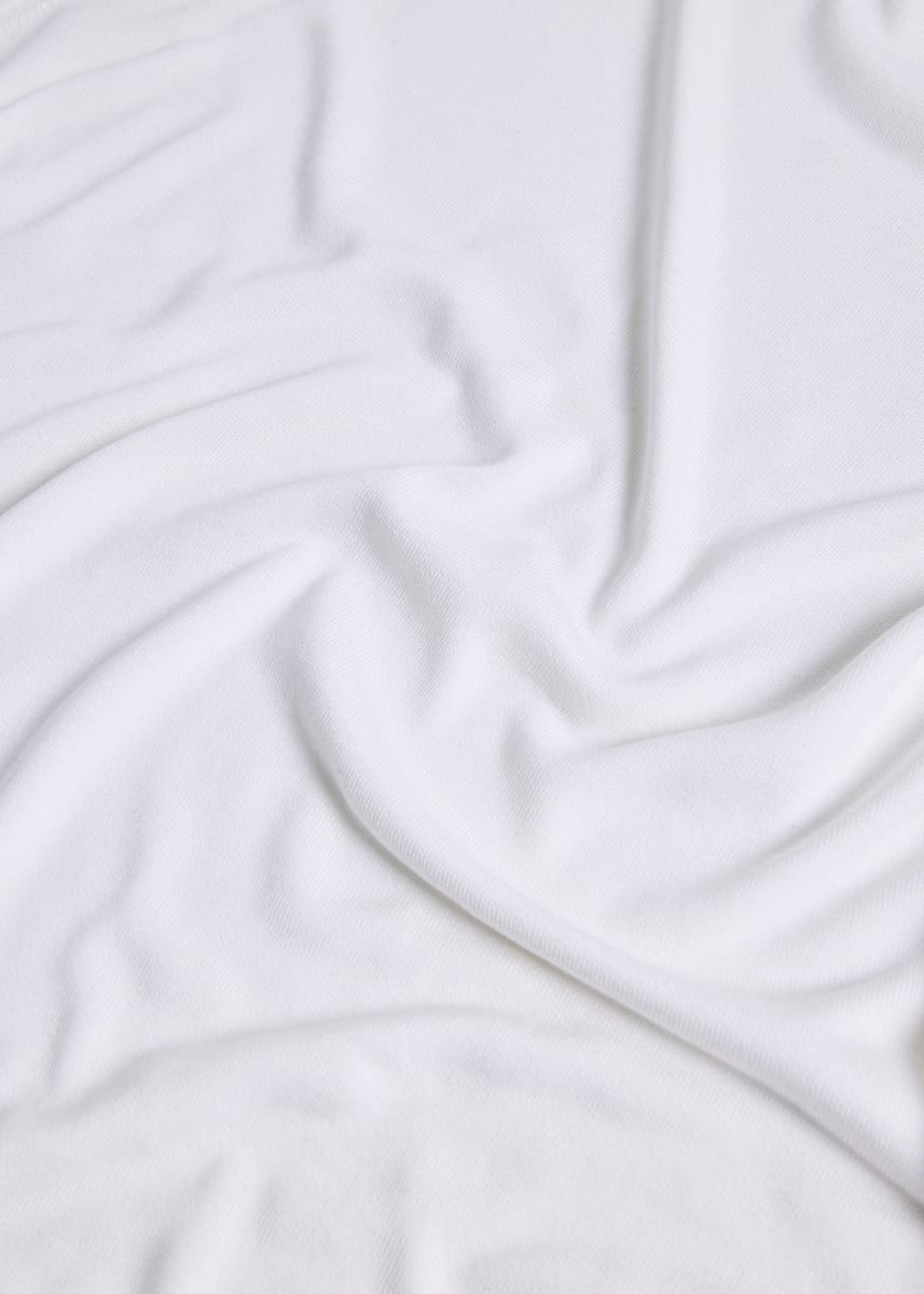 Silk Short Sleeve T-Shirt - White