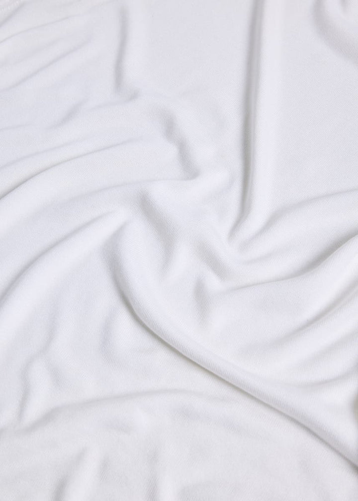 Silk Short Sleeve T-Shirt - White