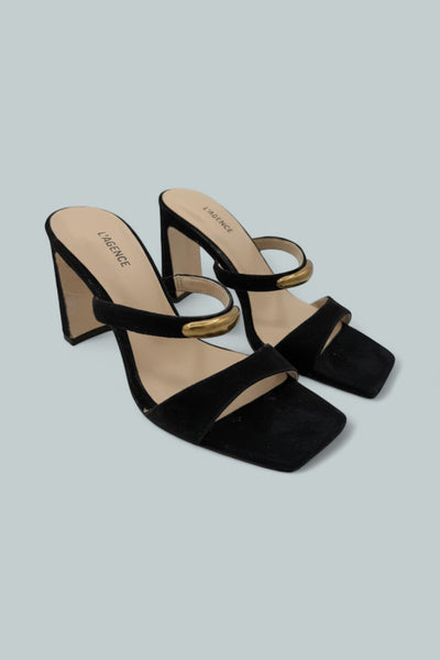 Women's Catriona Heel - Black Suede