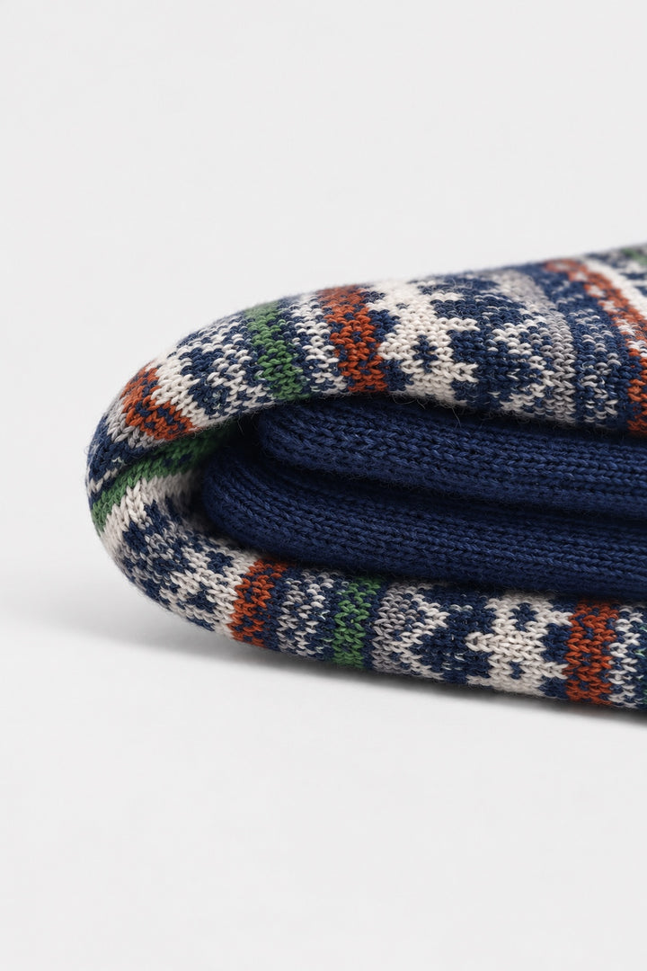 Fair Isle Sock - Blue