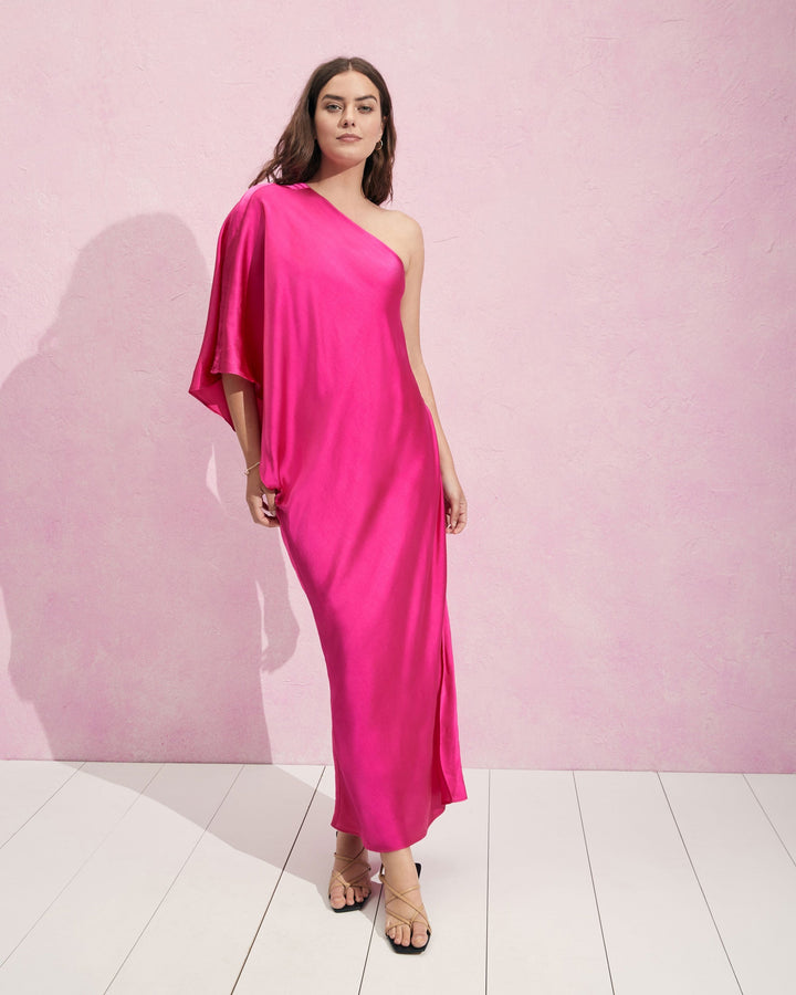 Adela Dress - Shocking Pink