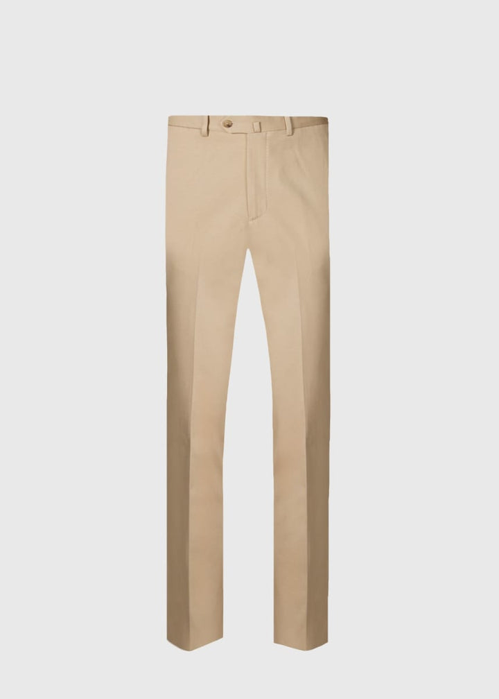 Cotton Double Breasted Suit - Tan - Suit