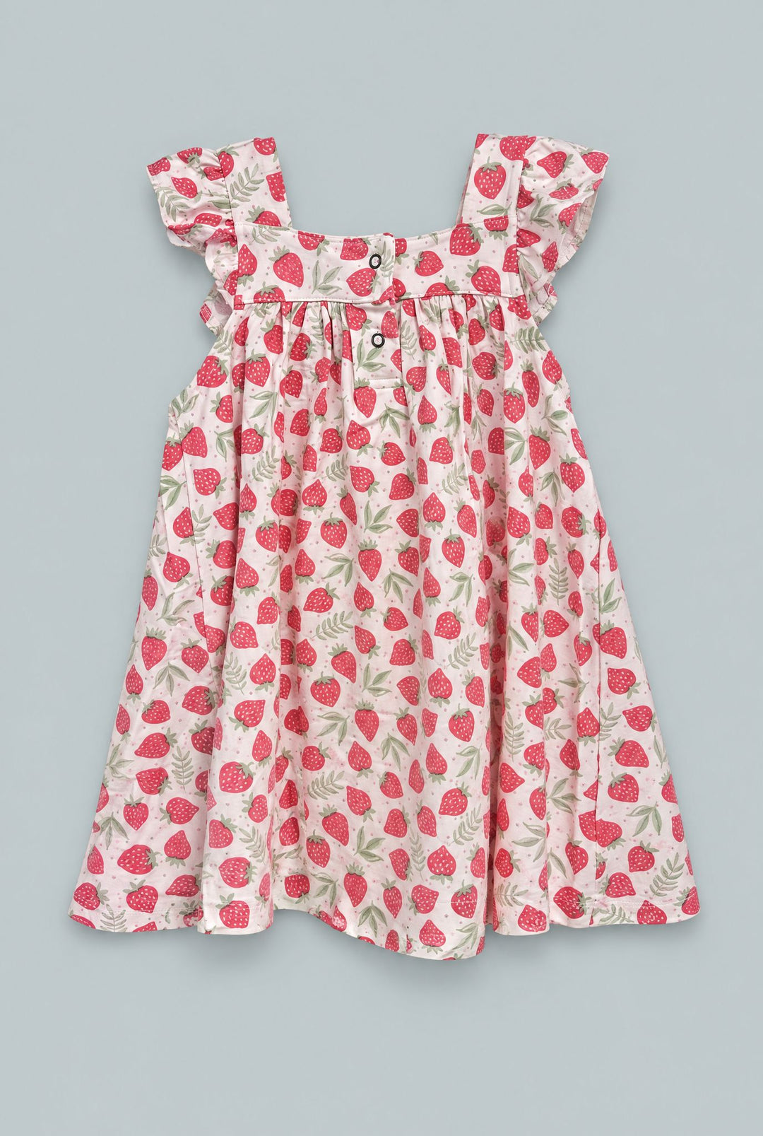 Ruffle Dress With Bloomer - Strawberry Basil