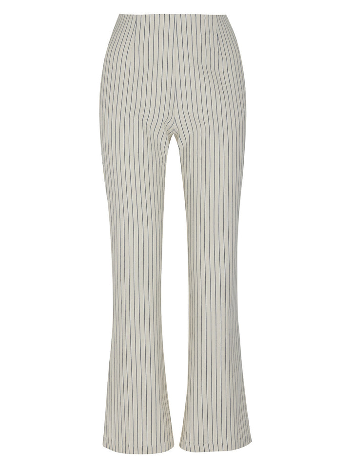 Striped Wide-Leg Pants - Multi-colored
