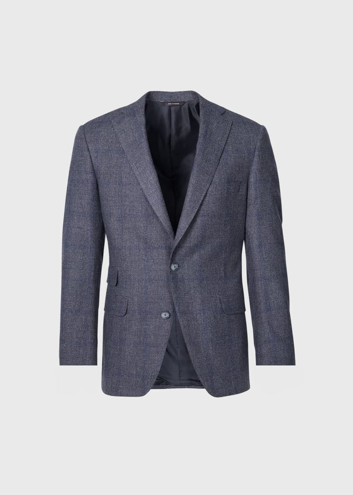 Wool & Cashmere Plaid Paul Suit - Grey