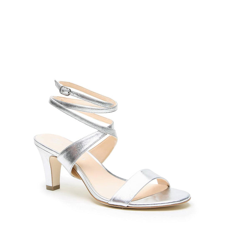 Silver Open Toe + Tomoe Strap - silver