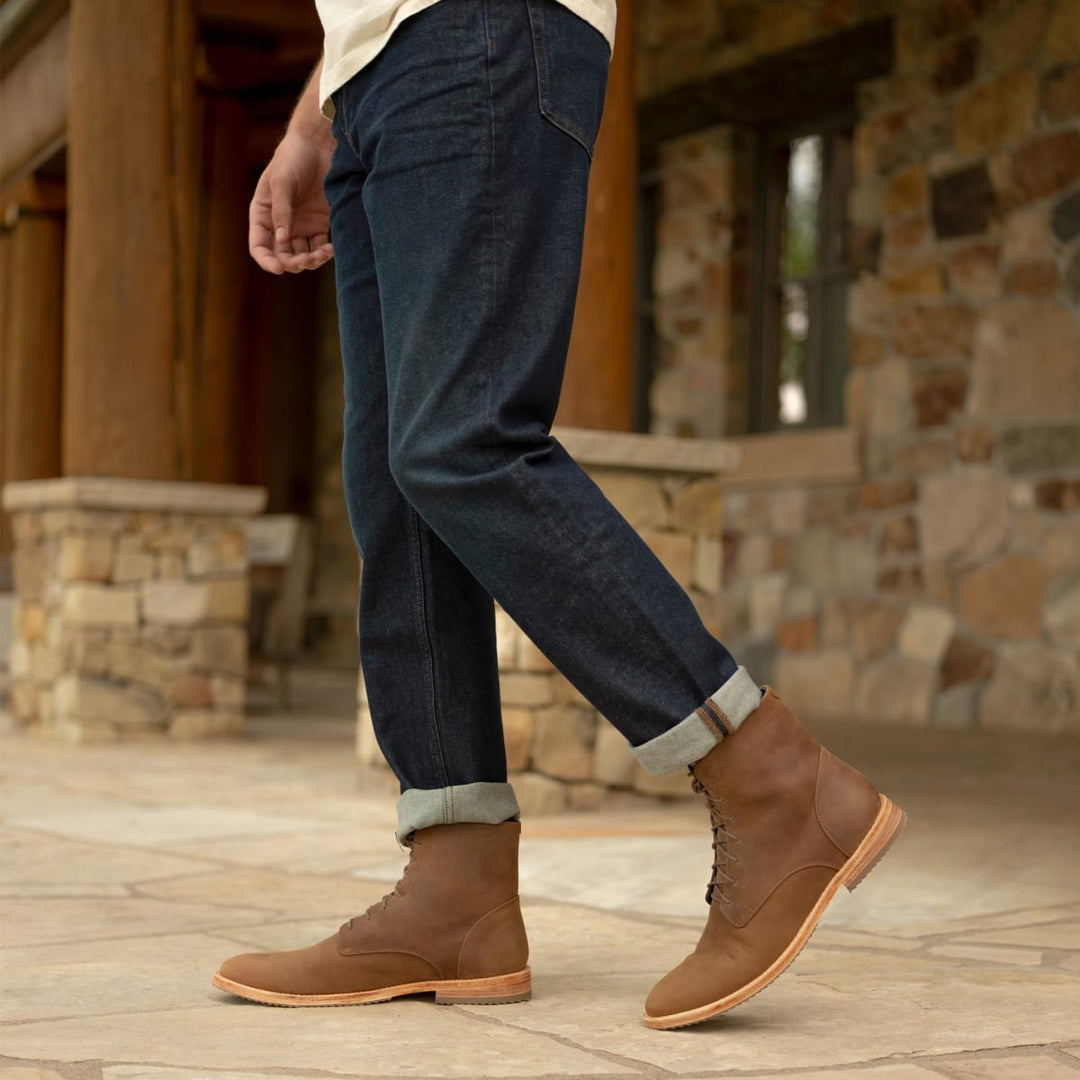 Everyday Lace-Up Boot - Tobacco